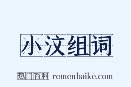 小汶组词是什么意思的图片